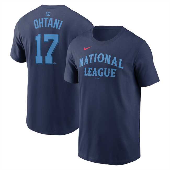 Men's National League #17 Shohei Ohtani Navy 2024 All-Star Name & Number T-Shirt,We sell and wholesale Men's National League #17 Shohei Ohtani Navy 2024 All-Star Name & Number T-Shirt on line form chian!
